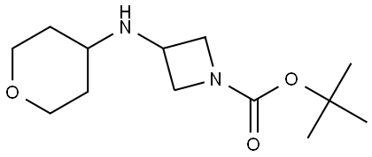 tert-butyl 3-((tetrahydro-2H-pyran-4-yl)amino)azetidine-1-carboxylate Structure