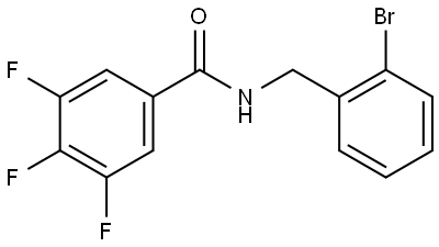 N-[(2-Bromophenyl)methyl]-3,4,5-trifluorobenzamide Structure