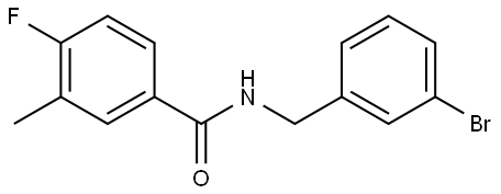 N-[(3-Bromophenyl)methyl]-4-fluoro-3-methylbenzamide Structure