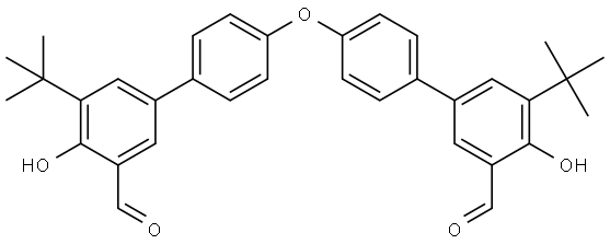 4',4'''-oxybis(5-(tert-butyl)-4-hydroxy-[1,1'-biphenyl]-3-carbaldehyde) 结构式