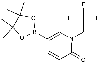 5-(4,4,5,5-tetramethyl-1,3,2-dioxaborolan-2-yl)-1-(2,2,2-trifluoroethyl)pyridin-2(1H)-one Structure