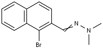 2-((1-Bromonaphthalen-2-yl)methylene)-1,1-dimethylhydrazine Structure