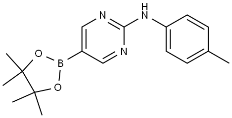 N-(4-Methylphenyl)-5-(4,4,5,5-tetramethyl-1,3,2-dioxaborolan-2-yl)-2-pyrimidi... Structure