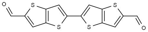 2,2'-bithieno [ 3,2-b]thiophene-5,5'-dicarbaldehyde 化学構造式