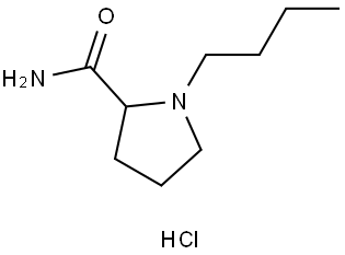 1-丁基吡咯烷-2-甲酰胺 盐酸盐 结构式