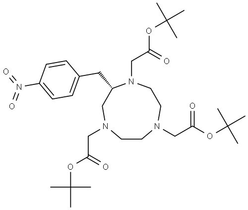 142131-39-3 1H-1,4,7-Triazonine-1,4,7-triacetic acid, hexahydro-2-[(4-nitrophenyl)methyl]-, tris(1,1-dimethylethyl) ester, (S)-