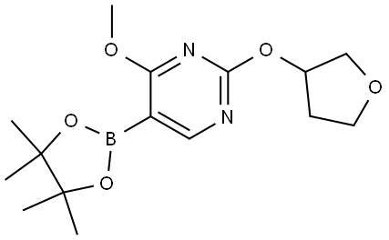 4-Methoxy-2-[(tetrahydro-3-furanyl)oxy]-5-(4,4,5,5-tetramethyl-1,3,2-dioxabor... Structure