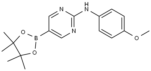 N-(4-Methoxyphenyl)-5-(4,4,5,5-tetramethyl-1,3,2-dioxaborolan-2-yl)-2-pyrimid... 结构式