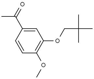 1-[3-(2,2-Dimethylpropoxy)-4-methoxyphenyl]ethanone,142499-45-4,结构式
