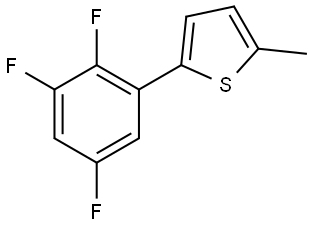 2-Methyl-5-(2,3,5-trifluorophenyl)thiophene,1426829-16-4,结构式