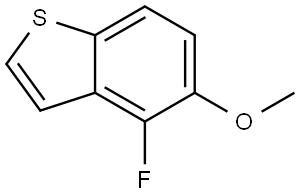 4-fluoro-5-methoxybenzo[b]thiophene,1427325-34-5,结构式