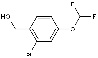 (2-bromo-4-(difluoromethoxy)phenyl)methanol Structure