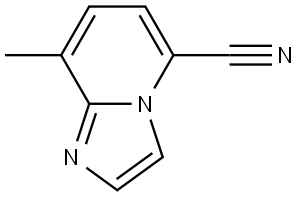 Imidazo[1,2-a]pyridine-5-carbonitrile, 8-methyl- Structure