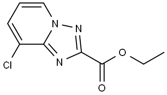 Ethyl 8-chloro[1,2,4]triazolo[1,5-a]pyridine-2-carboxylate 结构式