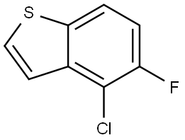 4-chloro-5-fluorobenzo[b]thiophene Struktur