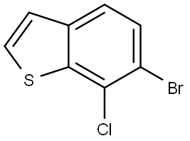 6-bromo-7-chlorobenzo[b]thiophene,1427382-43-1,结构式