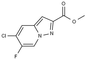 5-氯-6-氟吡唑并[1,5-A]吡啶-2-甲酸甲酯, 1427397-40-7, 结构式