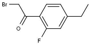 2-Bromo-1-(4-ethyl-2-fluorophenyl)ethanone,1427426-86-5,结构式