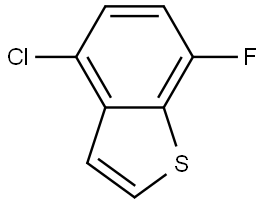 4-chloro-7-fluorobenzo[b]thiophene 结构式