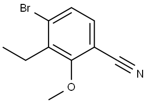 4-Bromo-3-ethyl-2-methoxybenzonitrile Struktur