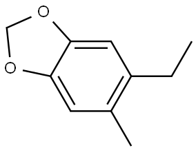 5-Ethyl-6-methyl-1,3-benzodioxole 结构式