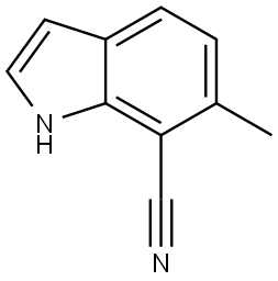 6-methyl-1H-indole-7-carbonitrile Struktur