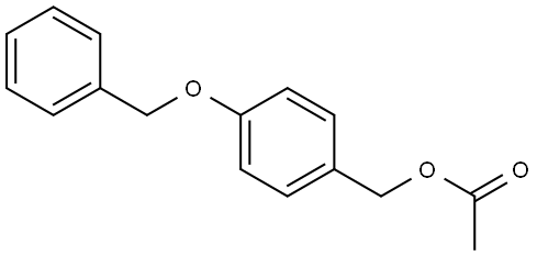 Benzenemethanol, 4-(phenylmethoxy)-, 1-acetate Structure