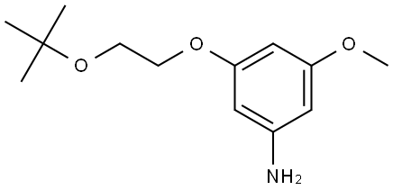 3-(2-(tert-butoxy)ethoxy)-5-methoxyaniline Struktur