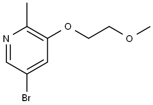 5-bromo-3-(2-methoxyethoxy)-2-methylpyridine 结构式