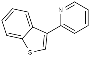 2-(benzo[b]thiophen-3-yl)pyridine 化学構造式