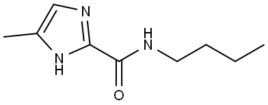 N-butyl-4-methyl-1H-imidazole-2-carboxamide 结构式