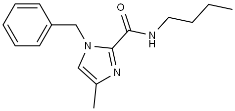 1-benzyl-N-butyl-4-methyl-1H-imidazole-2-carboxamide,1432572-11-6,结构式