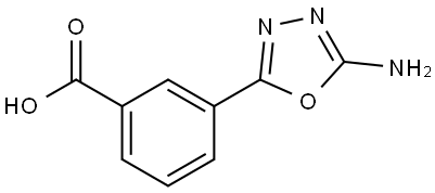 3-(5-amino-1,3,4-oxadiazol-2-yl)benzoic acid Structure