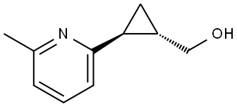 ((1S,2S)-2-(6-甲基吡啶-2-基)环丙基)甲醇 结构式