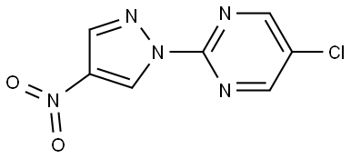 5-chloro-2-(4-nitro-1H-pyrazol-1-yl)pyrimidine Struktur