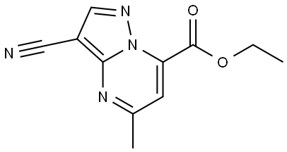 ethyl 3-cyano-5-methylpyrazolo[1,5-a]pyrimidine-7-carboxylate,1438835-89-2,结构式