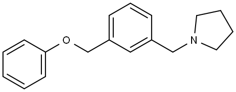 1-[[3-(Phenoxymethyl)phenyl]methyl]pyrrolidine,144458-94-6,结构式