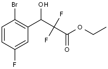 Benzenepropanoic acid, 2-bromo-α,α,5-trifluoro-β-hydroxy-, ethyl ester Structure