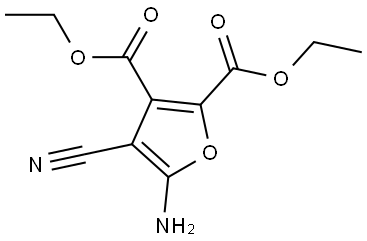 diethyl 5-amino-4-cyanofuran-2,3-dicarboxylate Structure