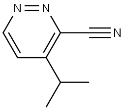 3-氰基-4-异丙基哒嗪 结构式