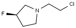 (R)-1-(2-氯乙基)-3-氟吡咯烷,1453102-98-1,结构式