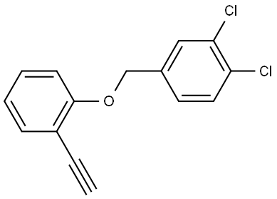 1,2-dichloro-4-((2-ethynylphenoxy)methyl)benzene 结构式