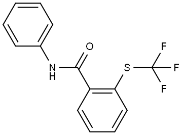 N-Phenyl-2-[(trifluoromethyl)thio]benzamide 结构式