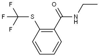 N-Ethyl-2-[(trifluoromethyl)thio]benzamide 结构式
