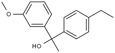 4-Ethyl-α-(3-methoxyphenyl)-α-methylbenzenemethanol Structure