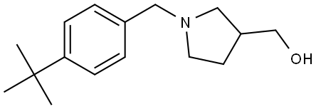 (1-(4-(tert-butyl)benzyl)pyrrolidin-3-yl)methanol 结构式