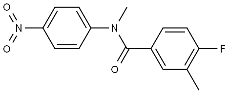 4-fluoro-N,3-dimethyl-N-(4-nitrophenyl)benzamide Structure