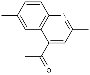 1-(2,6-dimethylquinolin-4-yl)ethan-1-one 结构式