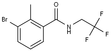 3-Bromo-2-methyl-N-(2,2,2-trifluoroethyl)benzamide Structure