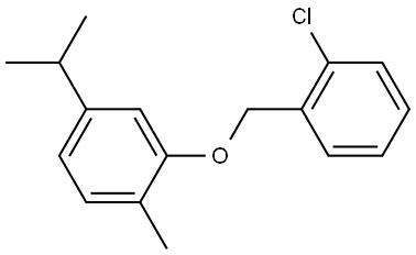 2-((2-chlorobenzyl)oxy)-4-isopropyl-1-methylbenzene Structure